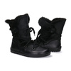 Skórzane botki damskie Barefoot Pollonus 5-1802-001 Czarny Werona