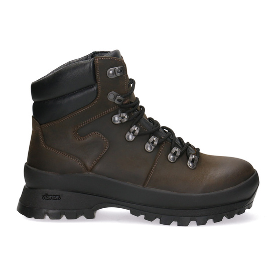 Buty trekkingowe, Skórzane trzewiki myśliwskie Pollonus 6-0126-004 brązowy BIZON