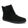 Skórzane botki damskie Barefoot Pollonus 5-1801-001 Czarny Welur
