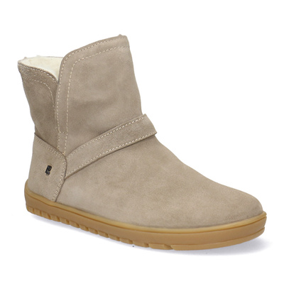 Skórzane botki damskie Barefoot Pollonus 5-1801-002 Capucino