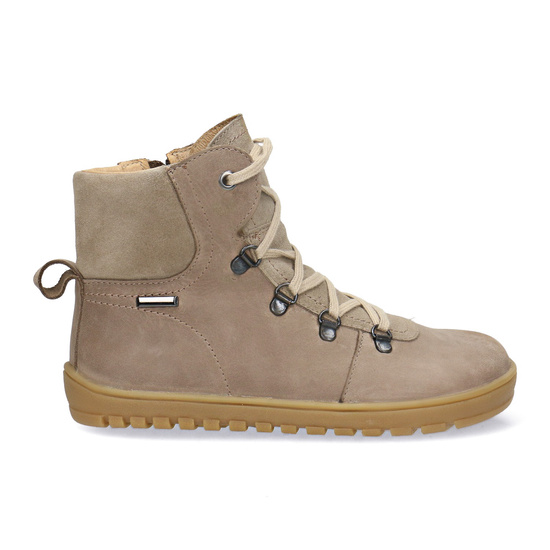 Skórzane botki damskie Barefoot Pollonus 5-1800-002 Capucino