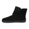 Skórzane botki damskie Barefoot Pollonus 5-1801-001 Czarny Welur