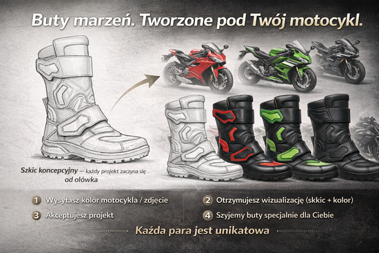 Skórzane buty motocyklowe Pollonus 6-0142-003