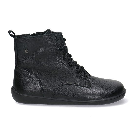 Skórzane trzewiki damskie Barefoot Pollonus 5-1795-002 Czarny Werona