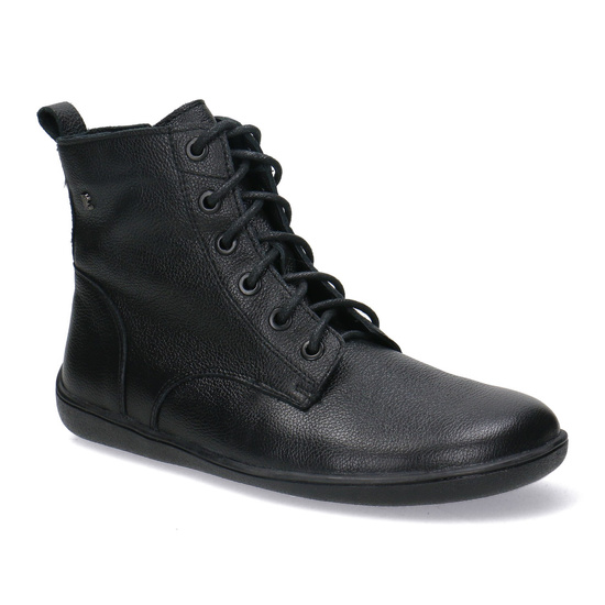 Skórzane trzewiki damskie Barefoot Pollonus 5-1795-002 Czarny Werona