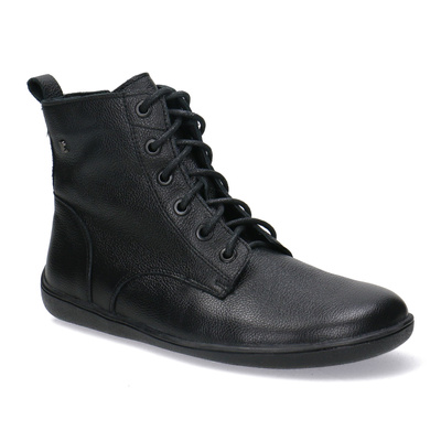 Skórzane trzewiki damskie Barefoot Pollonus 5-1795-002 Czarny Werona
