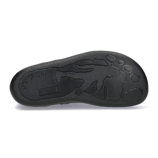 Skórzane trzewiki damskie Barefoot Pollonus 5-1795-002 Czarny Werona