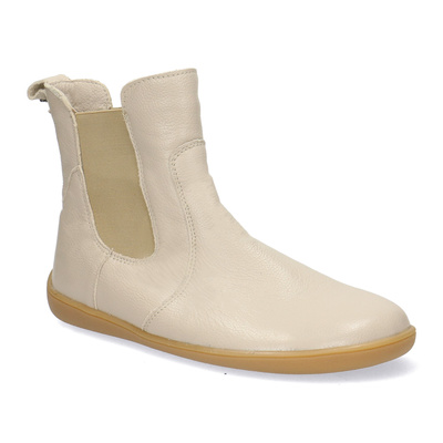 Skórzane botki damskie Barefoot Pollonus 5-1797-003 Wanilia Werona