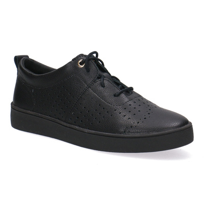 Skórzane półbuty damskie Pollonus 5-1738-002 Czarne