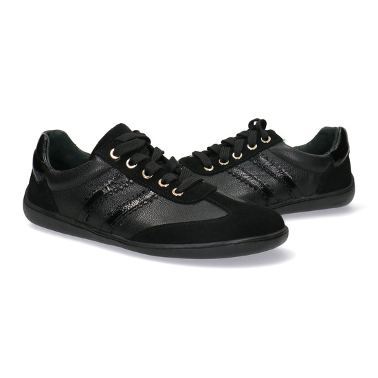 Skórzane półbuty damskie Pollonus Barefoot 5-1774-006 Czarny