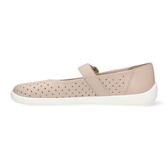 Skórzane pólbuty damskie Barefoot Pollonus 5-1770-005 Beige 