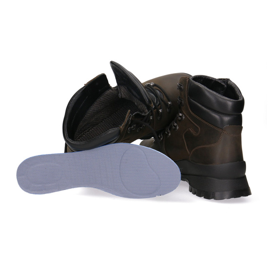 Buty trekkingowe, Skórzane trzewiki myśliwskie Pollonus 6-0126-004 brązowy BIZON