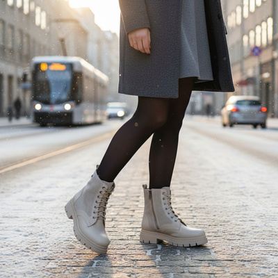 Trzewiki damskie,workery Pollonus wanilia verona 5-1533-003