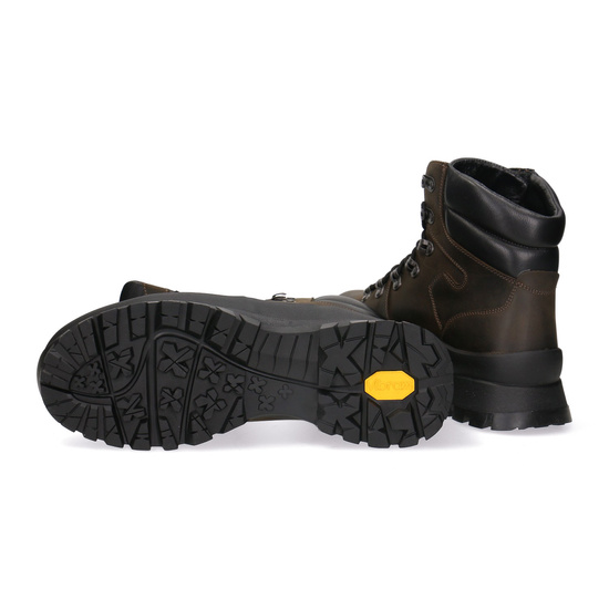 Buty trekkingowe, Skórzane trzewiki myśliwskie Pollonus 6-0126-004 brązowy BIZON