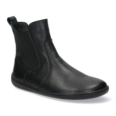 Skórzane trzewiki damskie Barefoot Pollonus 5-1797-001 Czarny Werona