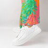 Skórzane półbuty damskie sneakersy Pollonus biały 5-1725-001