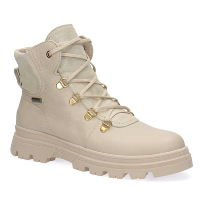 Skórzane botki damskie vanilia verona Pollonus 5-1692-002