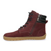 Skórzane trzewiki damskie Barefoot Pollonus 5-1796-002 Bordo