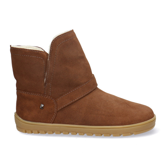 Skórzane botki damskie Barefoot Pollonus 5-1801-003 Rudy