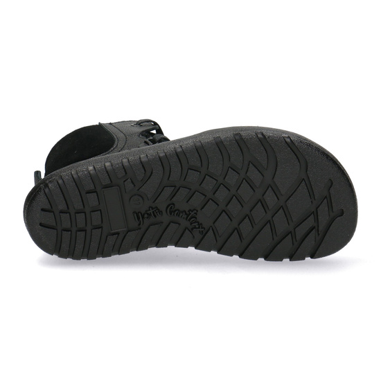 Skórzane botki damskie Barefoot Pollonus 5-1800-001 Czarny Werona