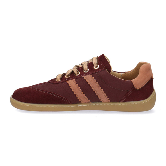 Skórzane półbuty damskie Pollonus Barefoot 5-1774-004 Bordo+Brudny Róż