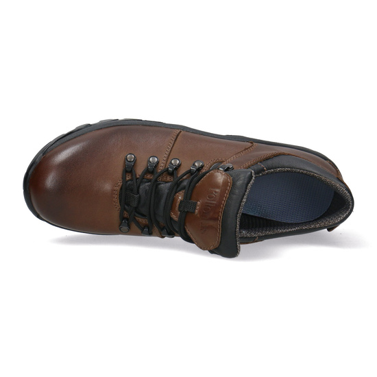 Buty trekkingowe, Skórzane półbuty myśliwskie Pollonus 6-0134-002 brązowy HUBERTUS