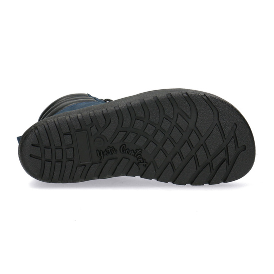 Skórzane trzewiki damskie Barefoot Pollonus 5-1796-003 Granat