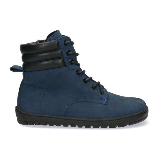 Skórzane trzewiki damskie Barefoot Pollonus 5-1796-003 Granat