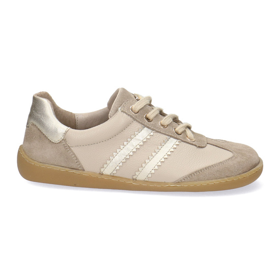 Skórzane półbuty damskie Pollonus Barefoot 5-1774-001 Wanilia+Złoto