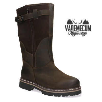 Wytrzymałe kozaki myśliwskie skórzane BARIBAL Pollonus brązowy 6-0104-004